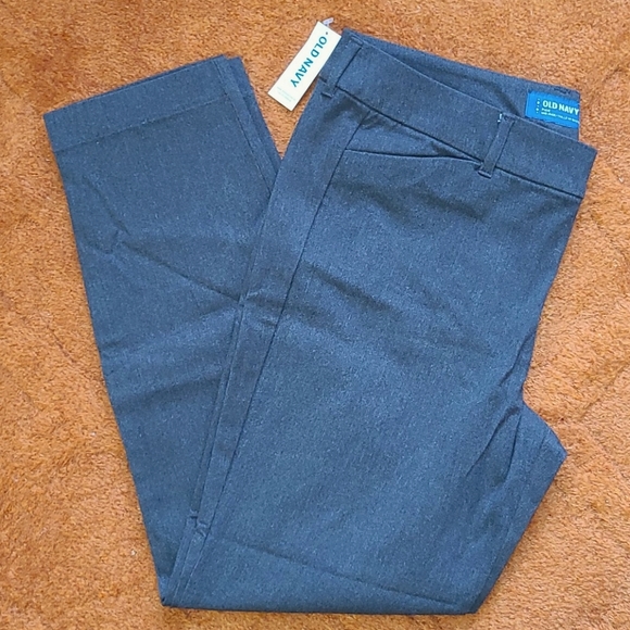 Old Navy Pants - Old Navy Dark Gray Mid Rise Pixie Ankle Pants
